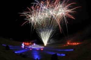 Stelzenfestspiele Reuth Feuerwerk