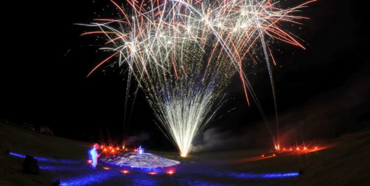 Stelzenfestspiele Reuth Feuerwerk