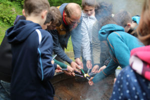 Teambuilding mit Pyrotechnik