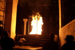 Feuerinszenierung für Theaterbühne